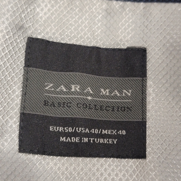 Zara Men Jacket US Size 40 Navy - Picture 5 of 5